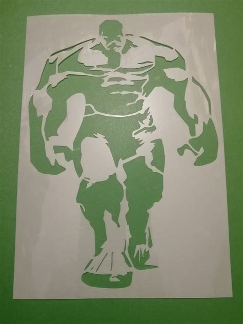 Incredible Hulk Avengers Marvel Comics Stencil Mylar Sheet 190 Etsy