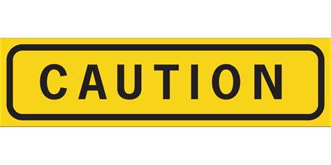 Clipart Of The Yellow Caution Sign Free Image Download