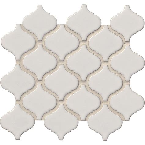 Arabesque floor tile provides drama and visual interest, meaning your room will definitely be a conversation starter. MSI Bianco Arabesque 9.84 in. x 10.63 in. x 6mm Glazed ...