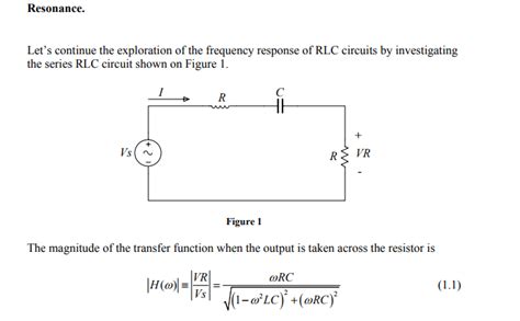 Magnitud Del Circuito Rlc De La Función De Transferencia Cerrado