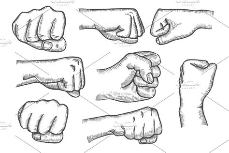 how to draw fists at how to draw