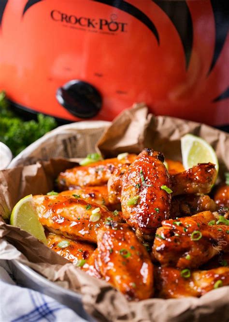 Slow cooker, pressure cooker, stove top or grill. Honey buffalo chicken wings on plate | Chicken slow cooker ...