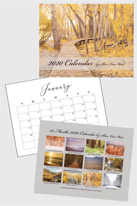 2020 Nature Calendar Scenic American Landscapes Wall Calendar