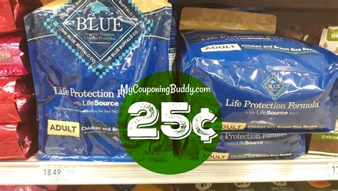 Fortified with omegas 3 & 6. Blue Buffalo Dry Dog Food 6lb bag 25¢ at Publix - My ...