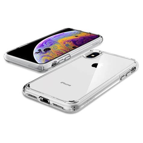 Buy iphone xs or iphone xs max online at best price in uae at sharaf dg. Original Spigen Ultra Hybrid Clear Case Apple iPhone XS ...