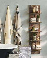 Wood Bathroom Shelves Images