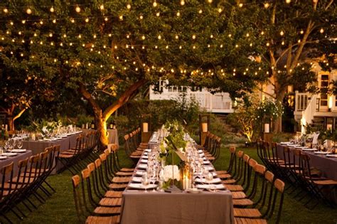 Romantic Outdoor Wedding Reception Enchanted Garden