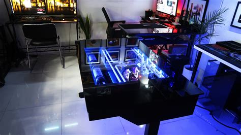 Custom Pc Build 40 Genesis Lian Li Dk 04 Beastly Watercooled Desk Pc