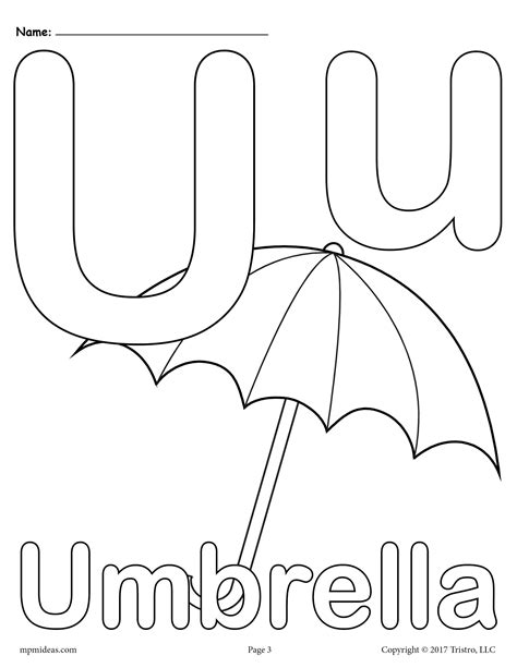 Letter U Alphabet Coloring Pages 3 Printable Versions In 2021