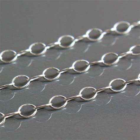 Sterling Chain Bulk Oval Cable Chain 3mm X 2mm Save 5