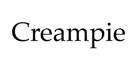 How To Pronounce Creampie Youtube