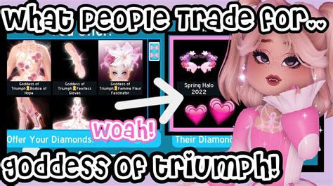 What People TRADE For The Goddess Of Triumph Set In Royale High