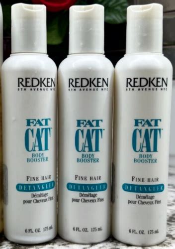3 Redken Fat Cat Body Booster Fine Hair Detangler 6oz Each Ebay