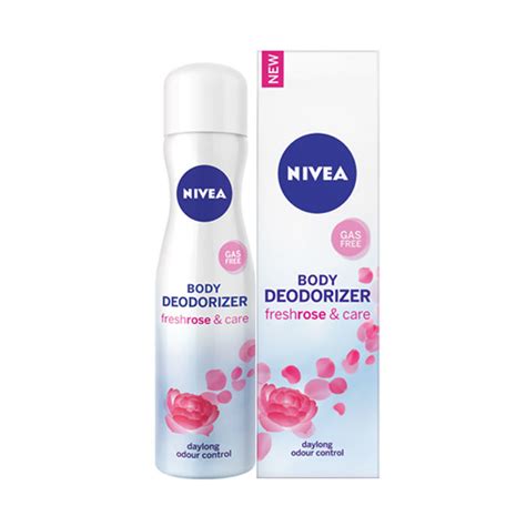 Nivea Body Deodorizer Fresh Rose And Care Gas Free Spray For Women 120 Ml