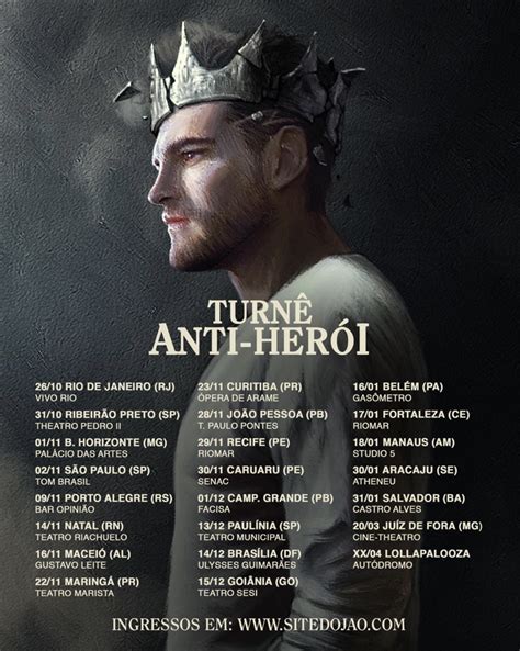 Jão Anuncia Primeiro Show De Anti Herói No Vivo Rio Confira