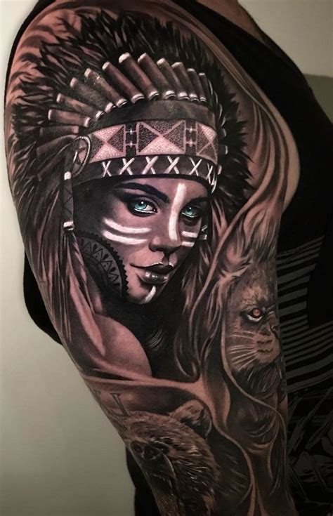 Pin By Lisa Ponce On Indian Tattoo Indian Girl Tattoos Headdress