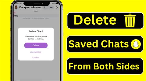 how to delete saved chats on snapchat from both sides all at once youtube