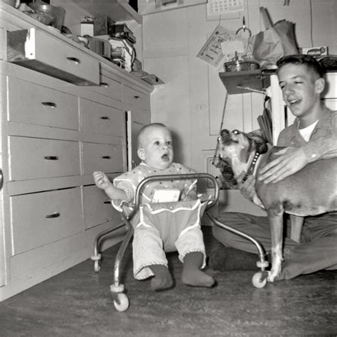 Modern baby walkers are also for toddlers. Pablum: 1960 | Shorpy Old Photos | Poster Art