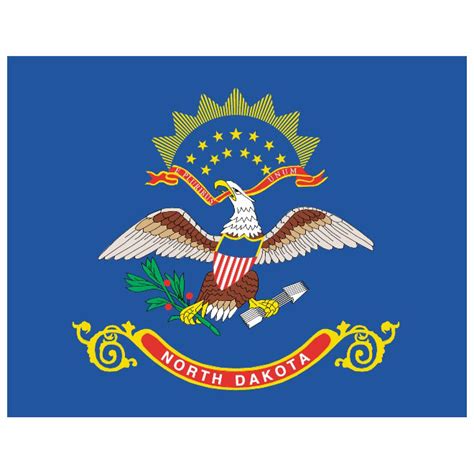 North Dakota Flag Royalty Free Stock Svg Vector