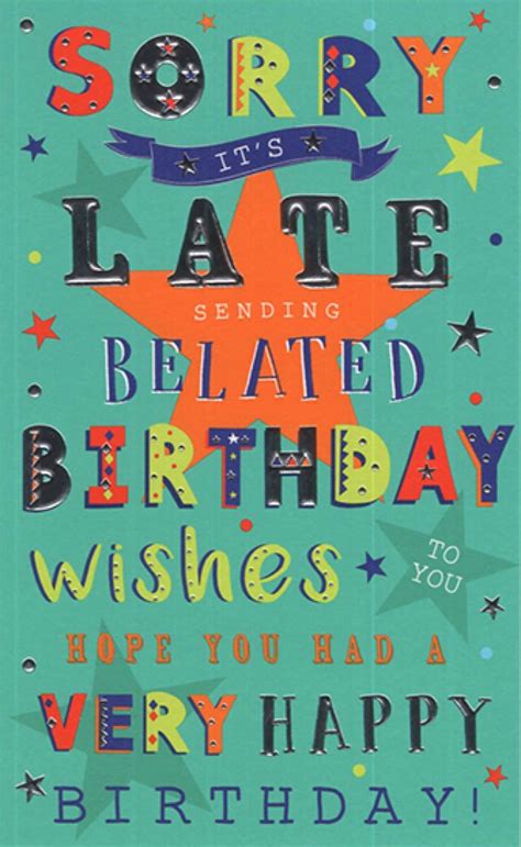 Belated Birthday Card Cards Through The