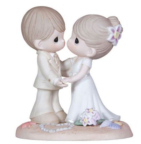 New Precious Moments Figurine Beach Wedding Couple Statue