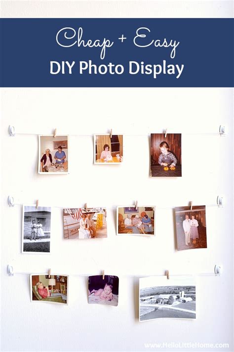 Our rpd software is versatile enough to respond to. Cheap + Easy DIY Photo Display | Hello Little Home