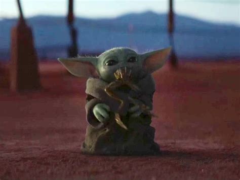 Baby Yoda Frog Movie Wallpaper