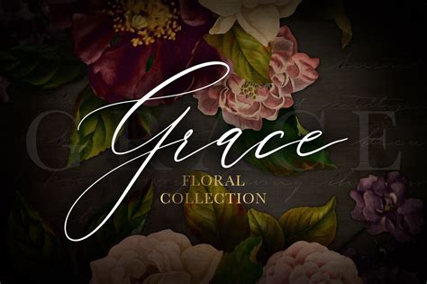 Grace Floral Graphics Collection 163328 Illustrations Design Bundles