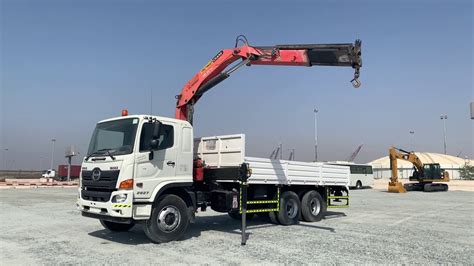 Contact us for shipping and delivery service. 2019 Hino 2827 500 6x4 Flatbed Truck w/Crane - Dubai, UAE ...