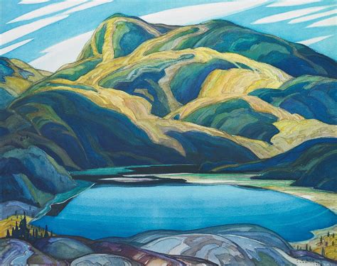 Franklin Carmichael Lone Lake Group Of Seven Artists Group Of Seven