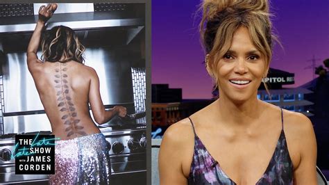 Halle Berry Reveals Her Steamy Back Tattoo Is Fake