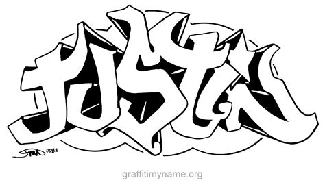 Justin Graffiti My Name