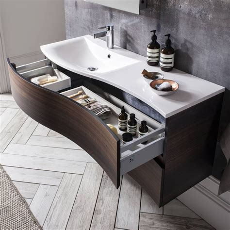 Vanity units it's all about you our designer vanity units combine basin and unit to create an intelligent storage solution that can be used as extra storage space or to conceal unsightly pipes. Bauhaus Svelte Vanity Unit with Mineral Marble Basin : UK ...