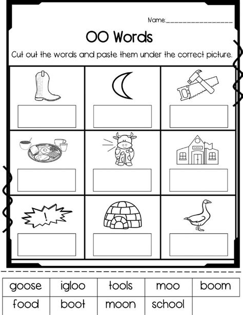 Oo Sound Worksheet Jolly Phonics Phonics Worksheets Kindergarten
