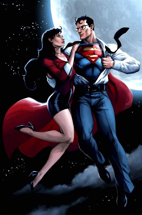 Lois And Clark Superman Wonder Woman Superman Artwork Superman And
