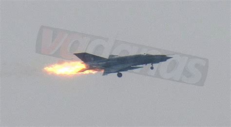 Photo Croatian Mig 21 Experiencing Engine Fire Moments Before
