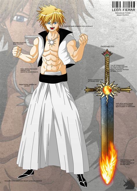 Bleach Oc Leon Fierra Profile By Goku On Deviantart Bleach Anime Art