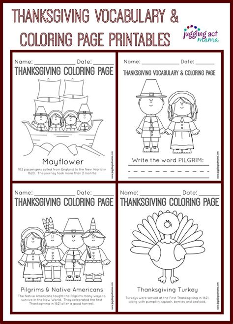 printable thanksgiving crafts  activities  kids