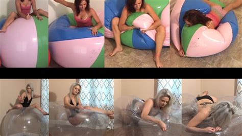 Trish Giant Beach Ball Deflate Combo Straitjacket Tickling