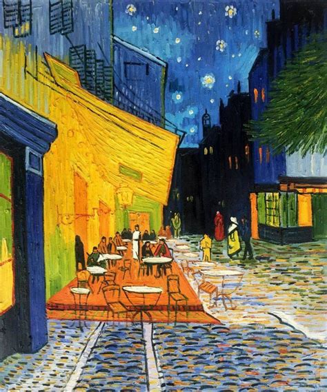 Van Gogh Flats The Cafe Terrace At Night By Vincent Van Gogh