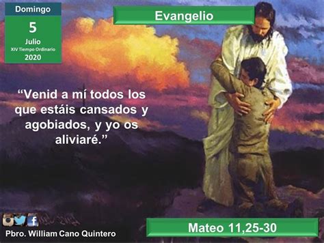 Evangelio Mateo 1125 30 En Aquel Tiempo Exclamó Jesús Te Doy