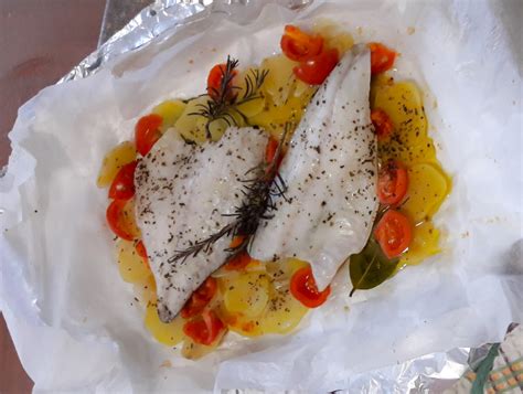 Filetto Di Branzino Al Cartoccio Chiccamangialatteno