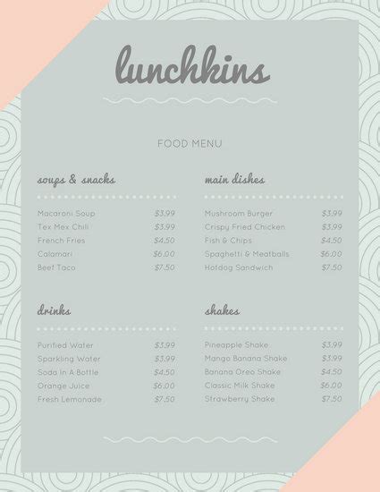 Cafe id codes for bloxburg. Customize 215+ Lunch Menu templates online - Canva