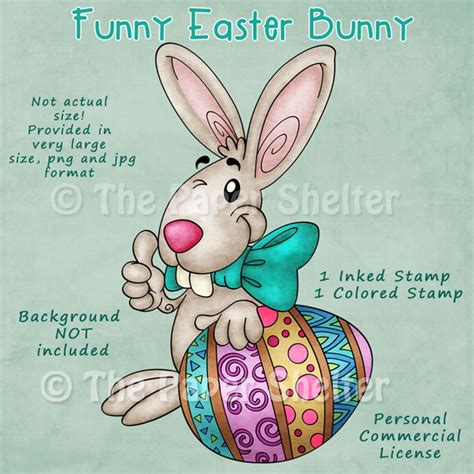 Funny Easter Bunny The Paper Shelter Digital Stamps