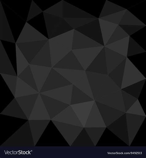 Dark Grey Background Abstract Polygon Triangle Vector Image