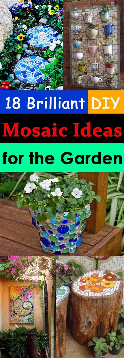Diy mosaic ideas are very interesting and unique. 18 Brilliant DIY Mosaic Ideas For Garden | Mosaic Craft ...