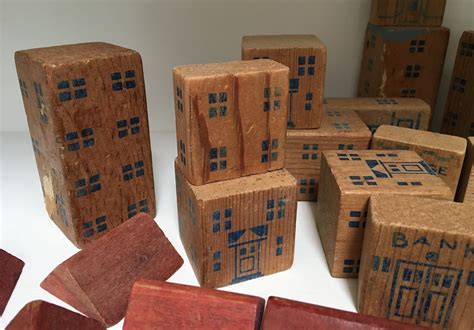 Vintage Holgate Wooden Blocks Toy Blocks Architectural Etsy Wooden