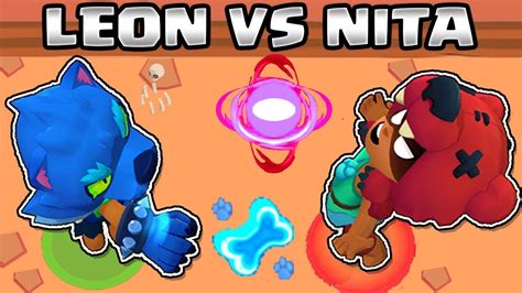 Now we have leon and nita doing their own bussines. LEON VS NITA | 1vs1 | BRAWL STARS | LOBO LEON - YouTube