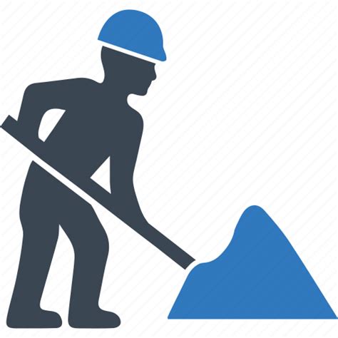 Dig Digging Sign Under Construction Icon