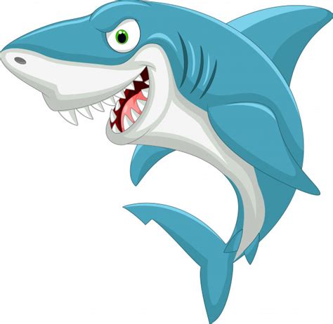 Cartoon Shark Vector Premium Download